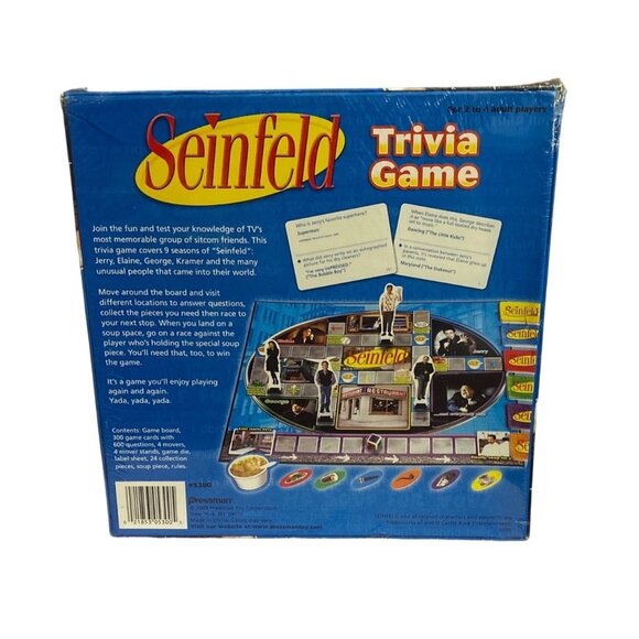 Seinfeld Trivia Game 2009 New Sealed Board Game - Picture 2 of 7